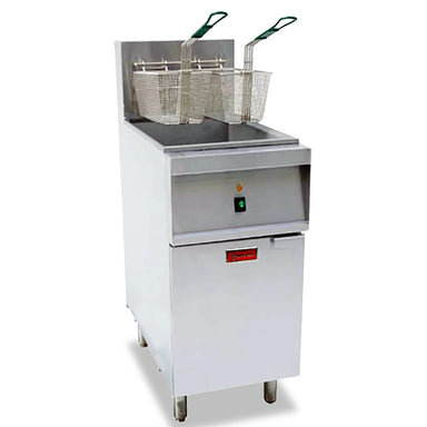 Omcan 47331 Electric Single Well Deep Fryer - 208V, 40LB Capacity-Phoenix Food Equipment