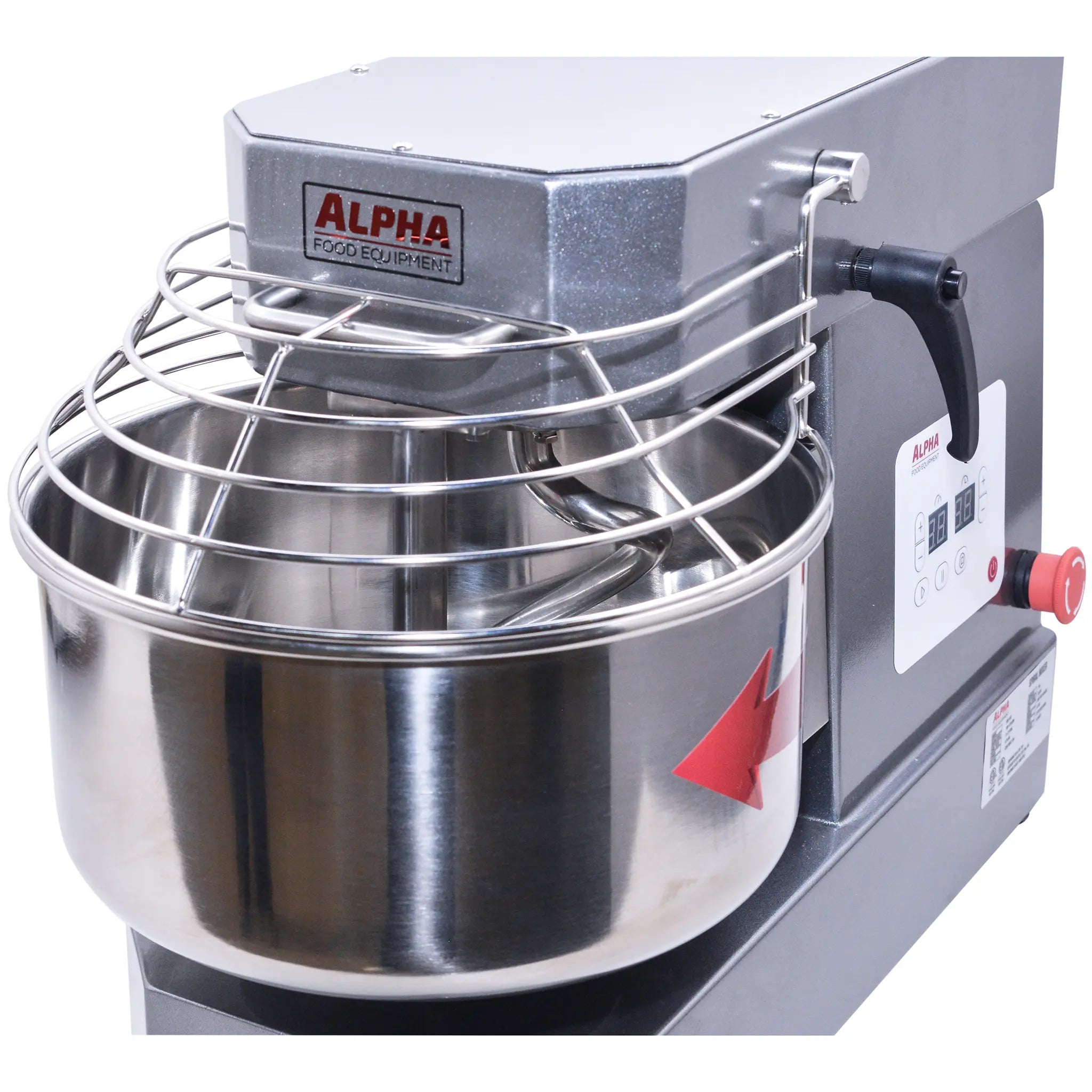 **SCRATCH & DENT** Alpha AVS-10T Ten Speed Commercial Tilting Spiral Mixer - 10Qt Capacity, 120V-Phoenix Food Equipment
