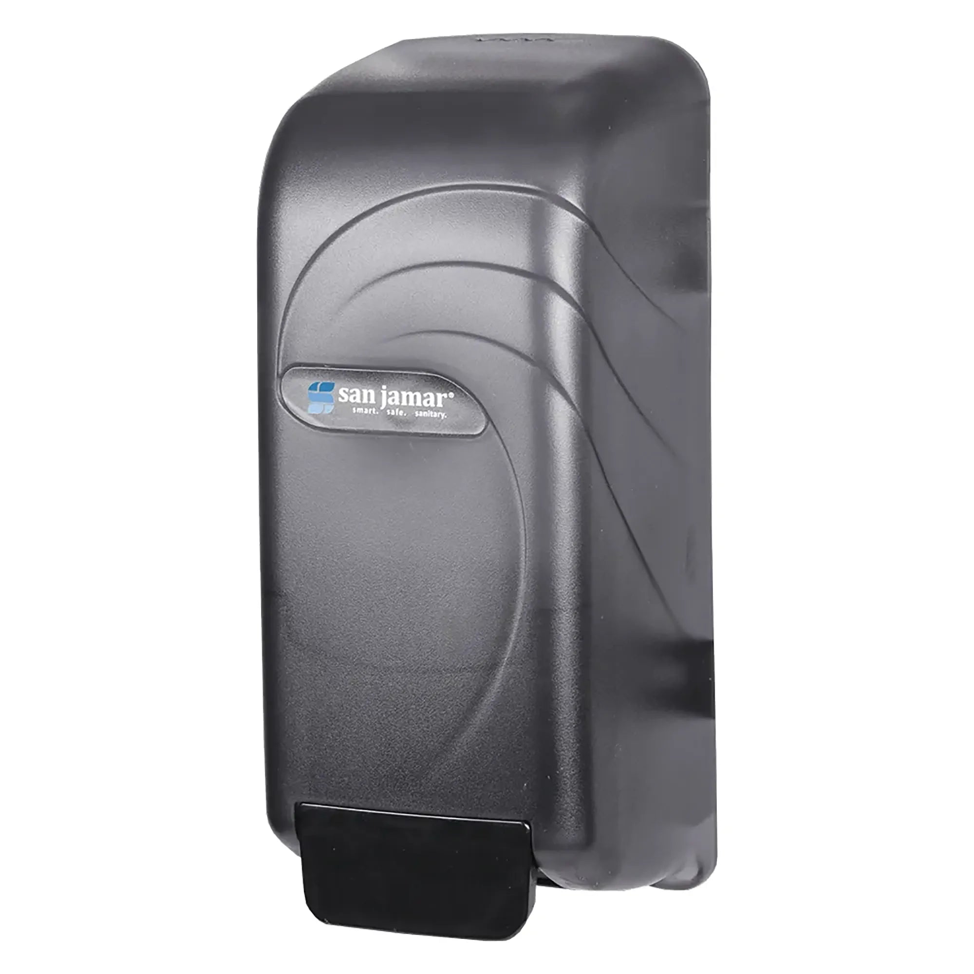 San Jamar S890TBK Manual Liquid Hand Soap Dispenser, Bulk or Bag-In-Box - 800ml Capacity-Phoenix Food Equipment