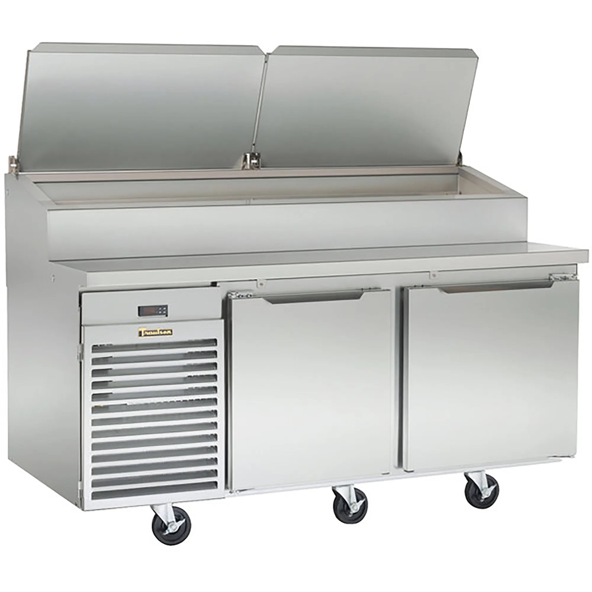 Traulsen TS072HT Double Door 72" Refrigerated Pizza Prep Table-Phoenix Food Equipment
