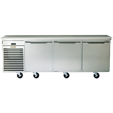 Traulsen TU100HT Triple Door 100" Side Mounted Refrigerated Work Table-Phoenix Food Equipment