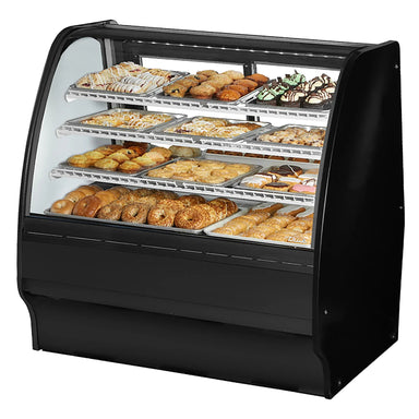 True TGM-DC-48-SC/SC-B-W Curved Glass 48" Wide Dry Display Case-Phoenix Food Equipment