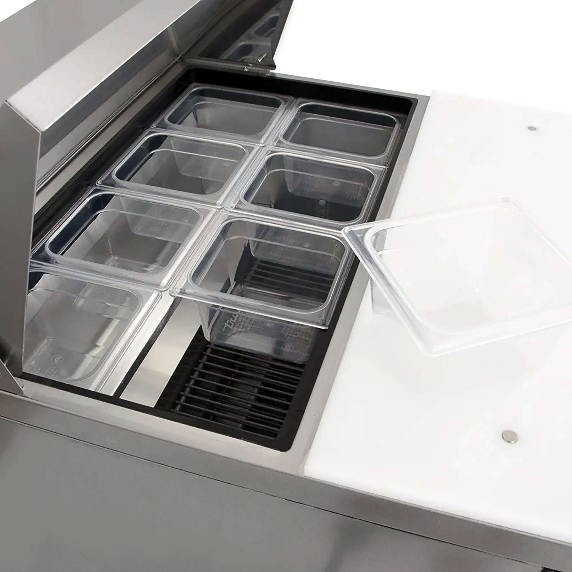 True TSSU-27-08-HC Single Door 27" Refrigerated Sandwich Prep Table - Various Configurations-Phoenix Food Equipment