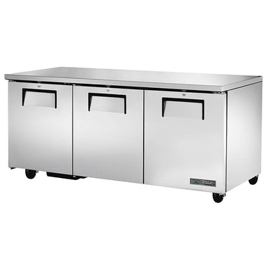 True TUC-72-HC Triple Door 72" Under Counter Refrigerator-Phoenix Food Equipment