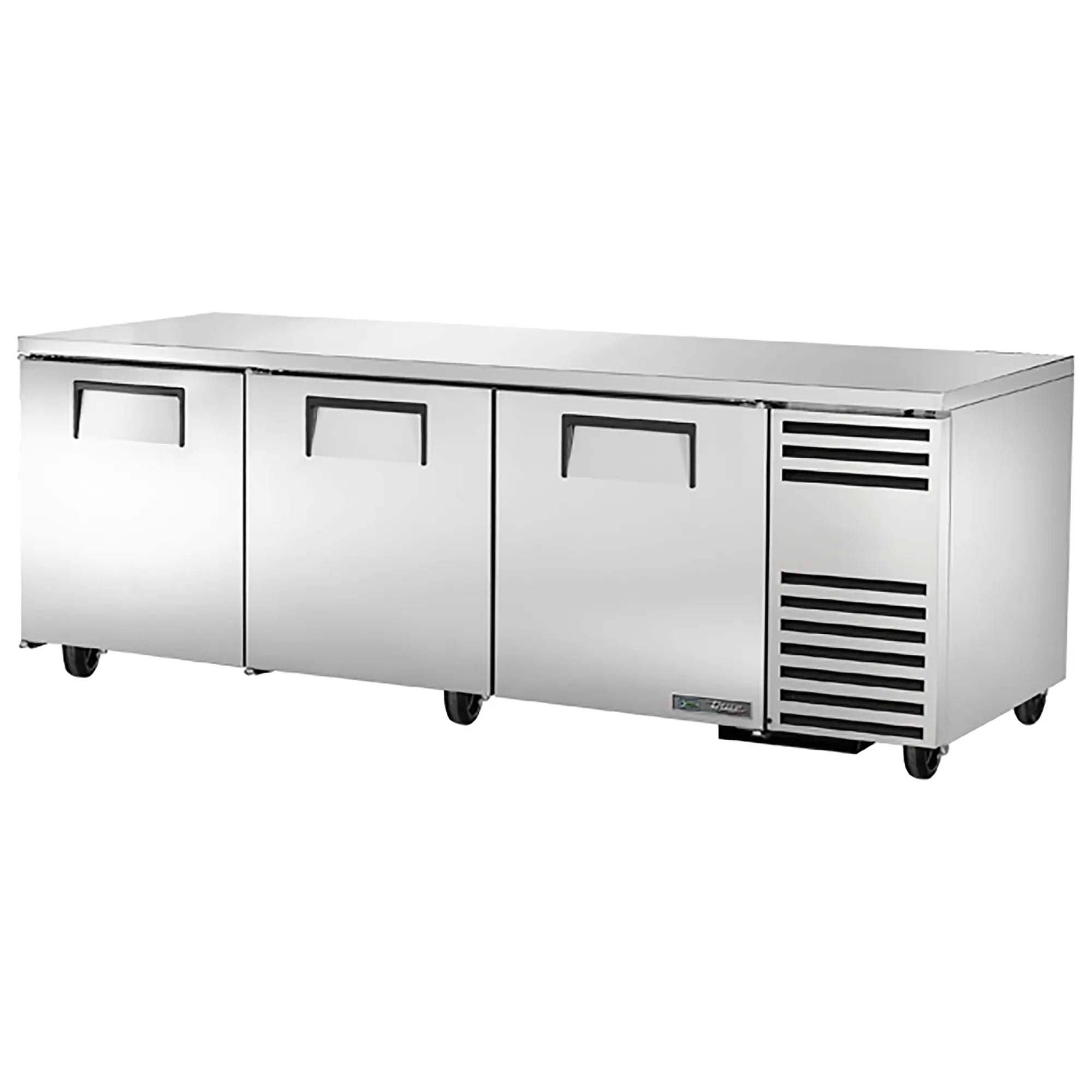 True TUC-93-HC Triple Door 93" Side Mounted Refrigerated Work Table - Various Configurations-Phoenix Food Equipment