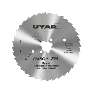 UYAR 90mm replacement blade for D190 kebob knife, stainless steel ProfiCut Z90 blade with serrated toothed edge