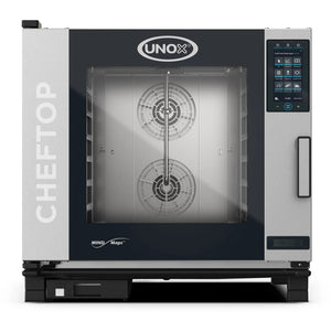 Unox XAVC-06FS Series Cheftop electric/gas combi oven, stainless steel with glass door and touch control panel