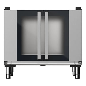 Unox XAVPC-12FS-B proofer base cabinet for XAVC-06FS and 10FS combi ovens, stainless steel with glass doors on legs