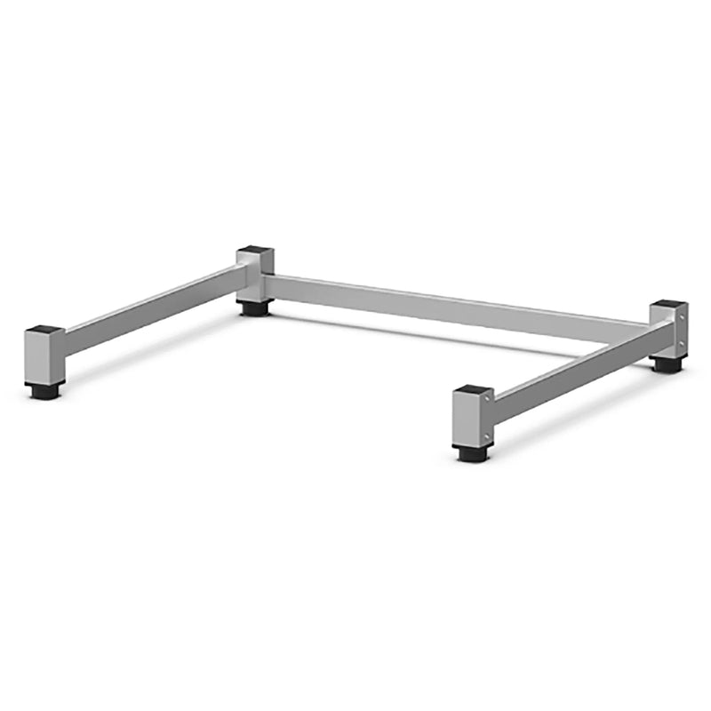 Unox XWARC Series open stand for XAVC-06FS and 10FS combi ovens, low-height stainless steel frame option, angled view