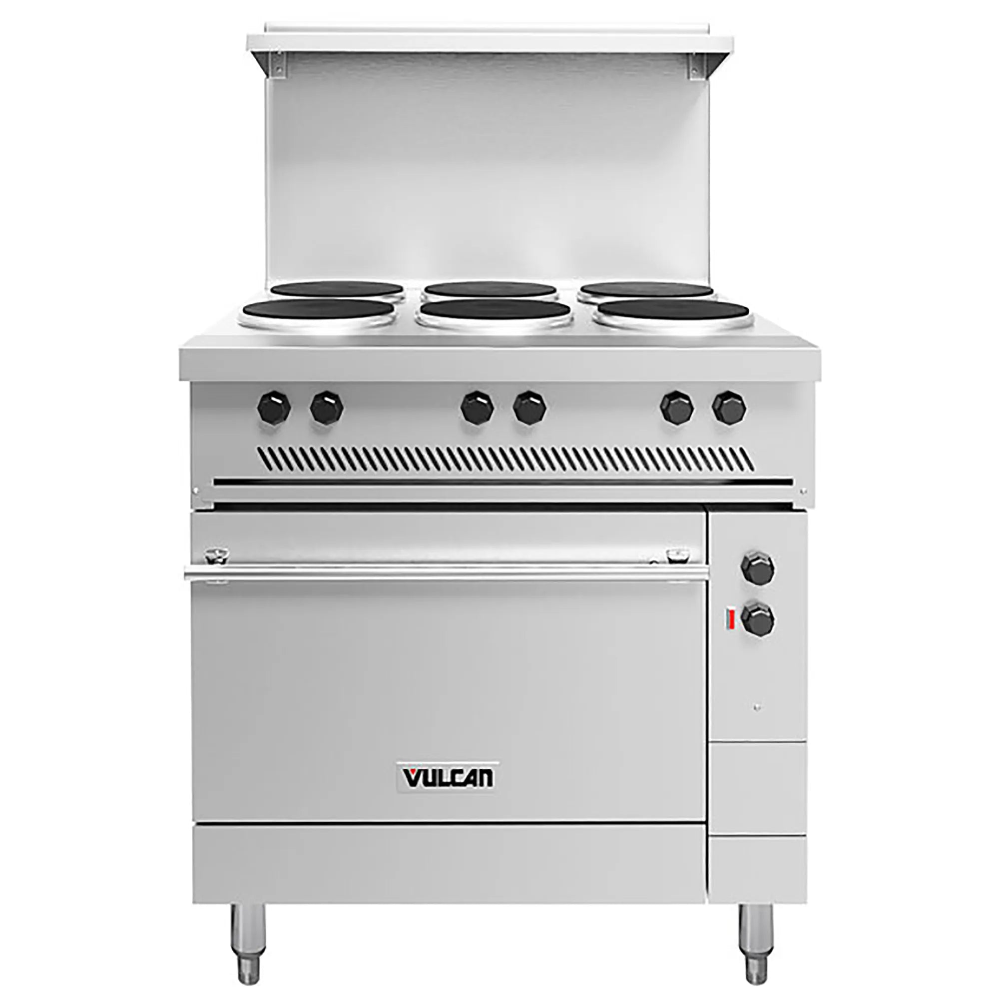 Vulcan EV36S-6FP-208 Electric 36" Cooking Range - 6 French Plates-Phoenix Food Equipment