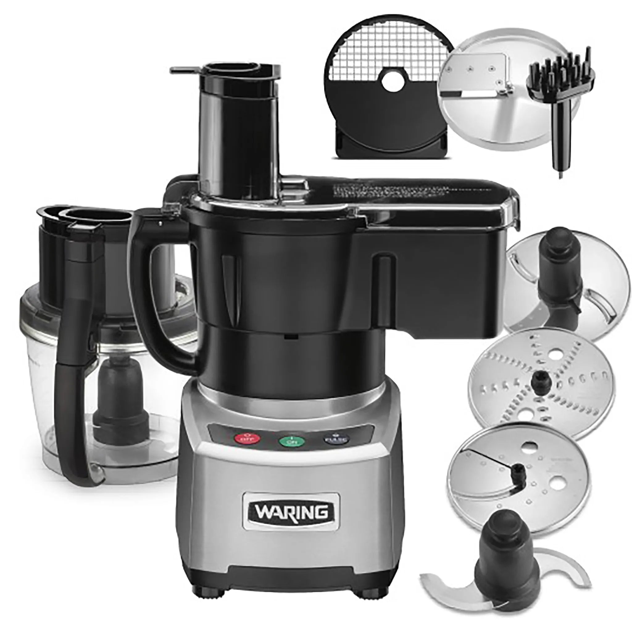 Waring WFP16SCD 4 Qt Combination Food Cutter & Processor Combo with Continuous Feed Chute-Phoenix Food Equipment