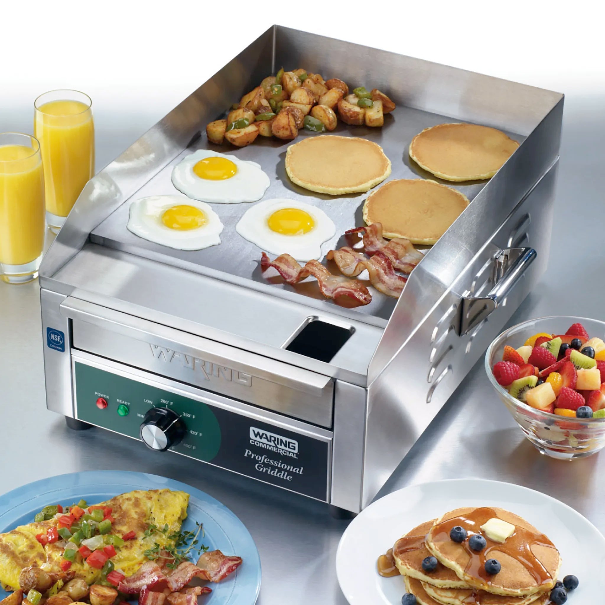 Waring WGR140X 14" Electric Griddle - 120V-Phoenix Food Equipment