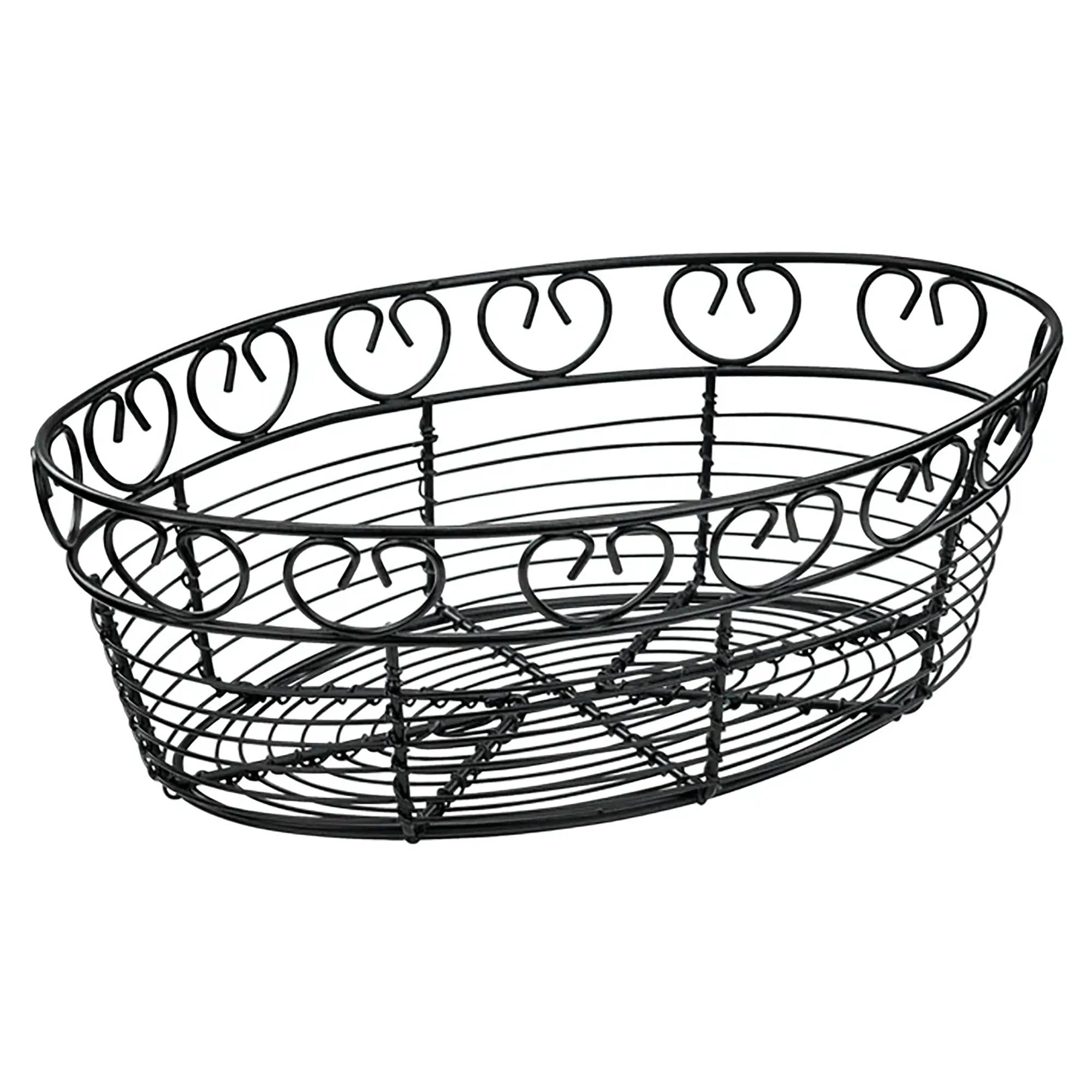 Winco 10" Oval Wire Serving Basket-Phoenix Food Equipment