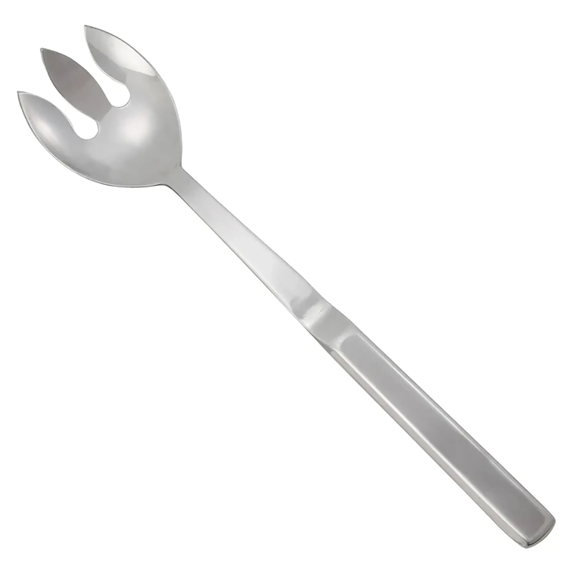 Winco 11.75" Stainless Steel Notched Spoon with Hollow Handle-Phoenix Food Equipment