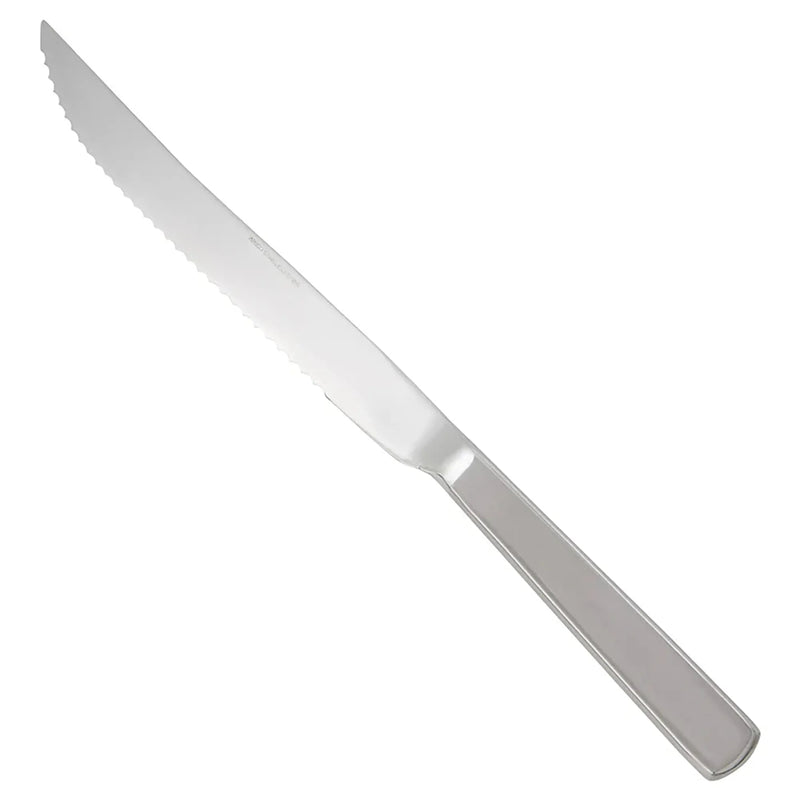 Winco 8-inch stainless steel carving knife with hollow handle, one-piece satin finish slicing knife