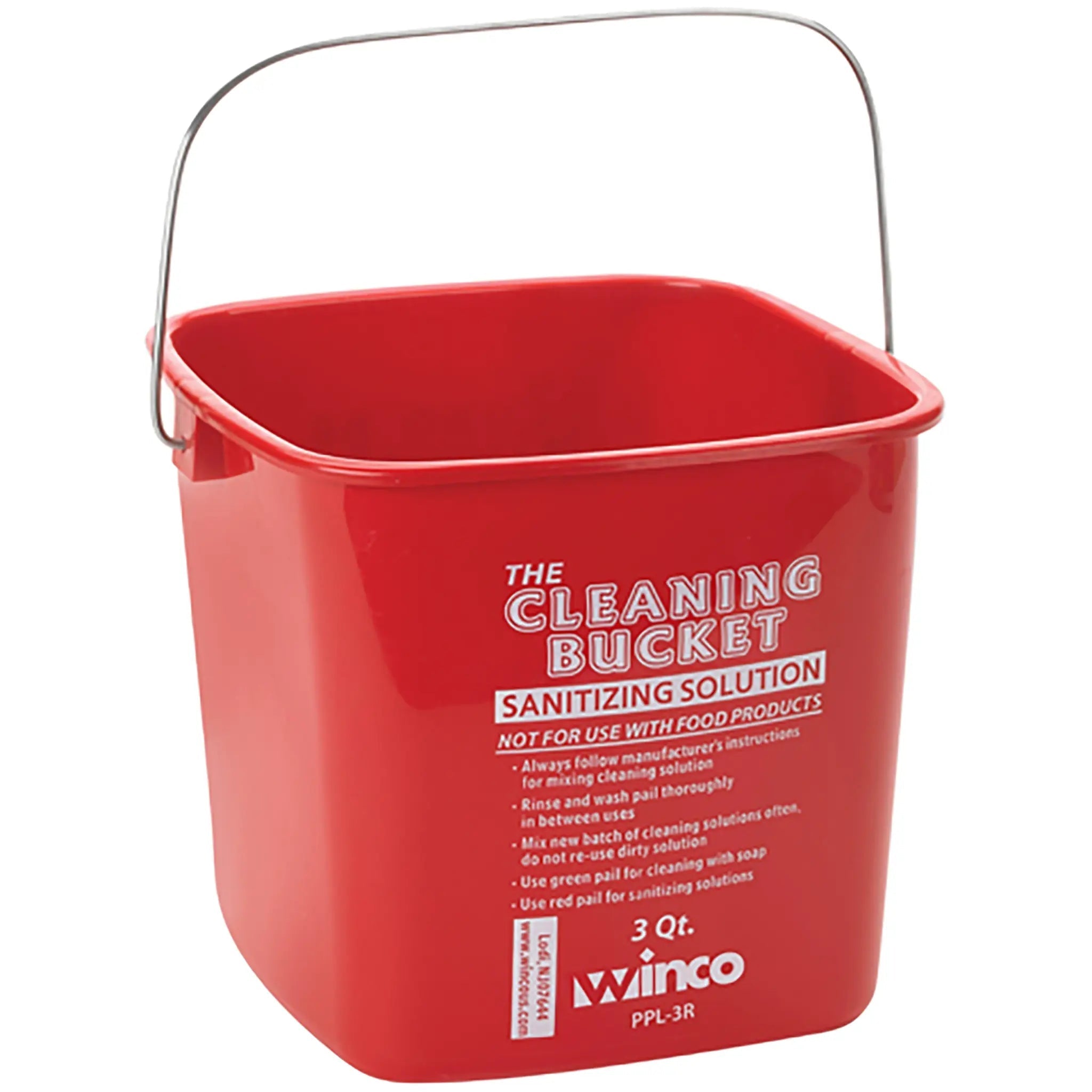 Winco Cleaning Bucket - Various Colours/Sizes-Phoenix Food Equipment