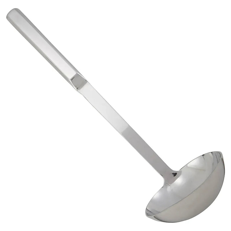 Winco stainless steel 4 oz deep ladle with hollow handle, satin finish one-piece serving ladle