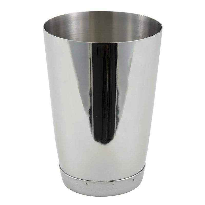 Winco stainless steel shaker cup, mirror-finish cocktail shaker tin with weighted base, larger size