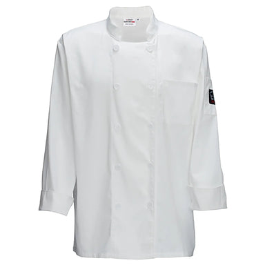 Winco White Universal Fit Chef Jacket - Various Sizes-Phoenix Food Equipment