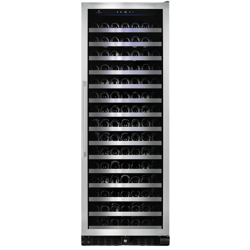 Wine Cell'r WC181SSSZ7 Diamond series single temperature upright wine cooler, tall stainless glass door, front