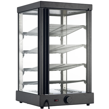 Alpha ADW-79 Square Glass Display 16" Food Warmer-Phoenix Food Equipment
