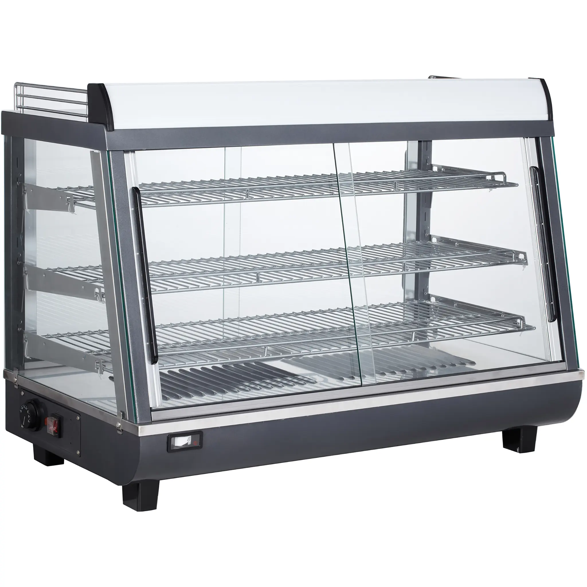 Alpha APDW-36 Deluxe Glass Display 36" Food Warmer-Phoenix Food Equipment
