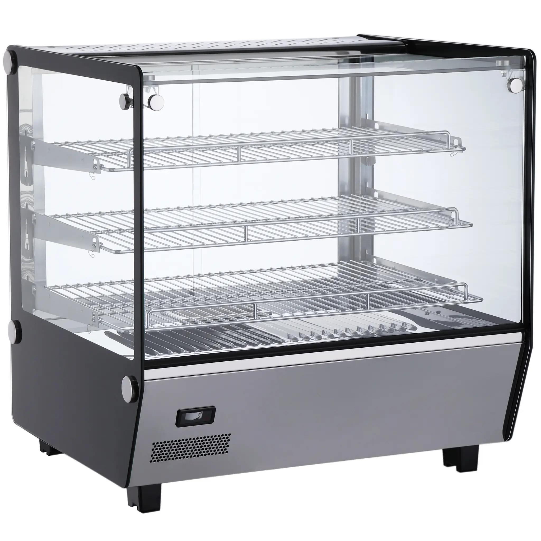 Alpha ASDW-27 Square Glass Display 27" Food Warmer-Phoenix Food Equipment
