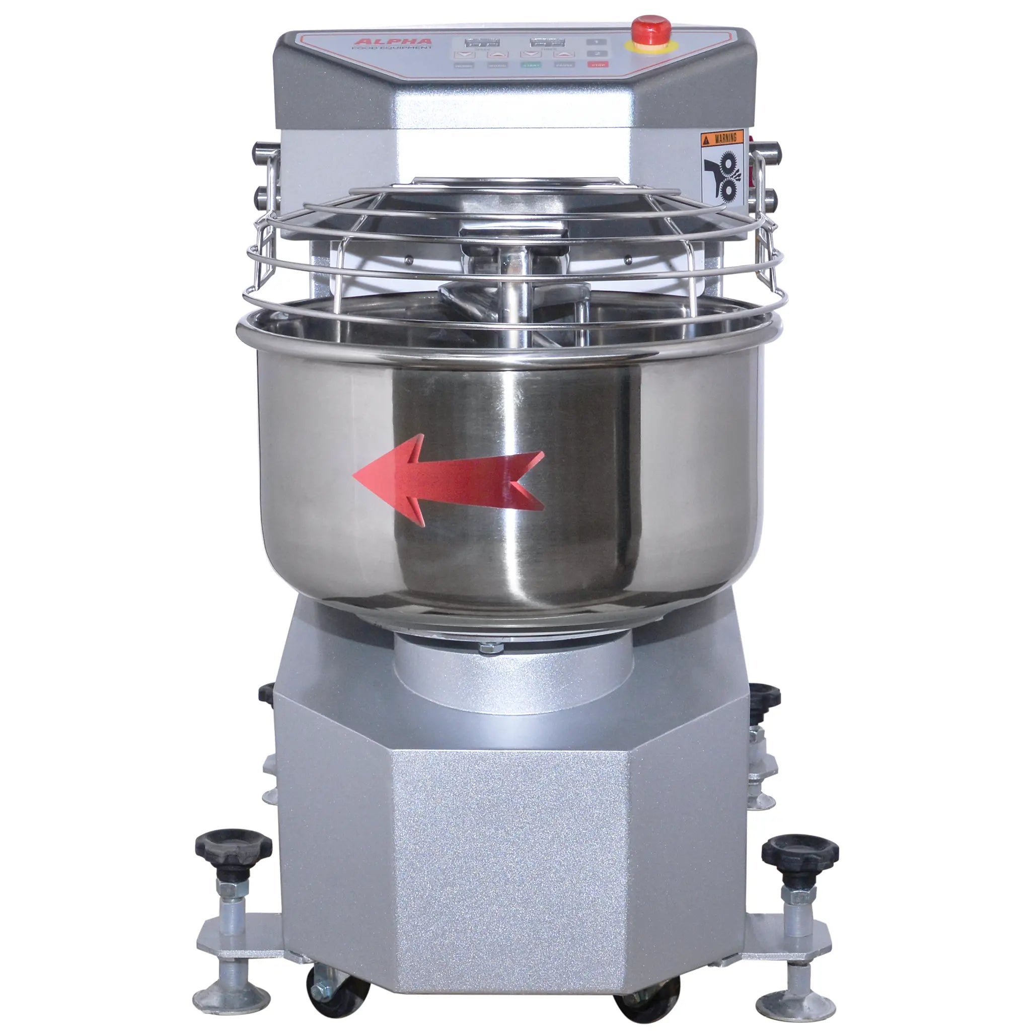 Alpha AVS-20 Ten Speed Commercial Spiral Mixer - 20Qt Capacity, 120V-Phoenix Food Equipment