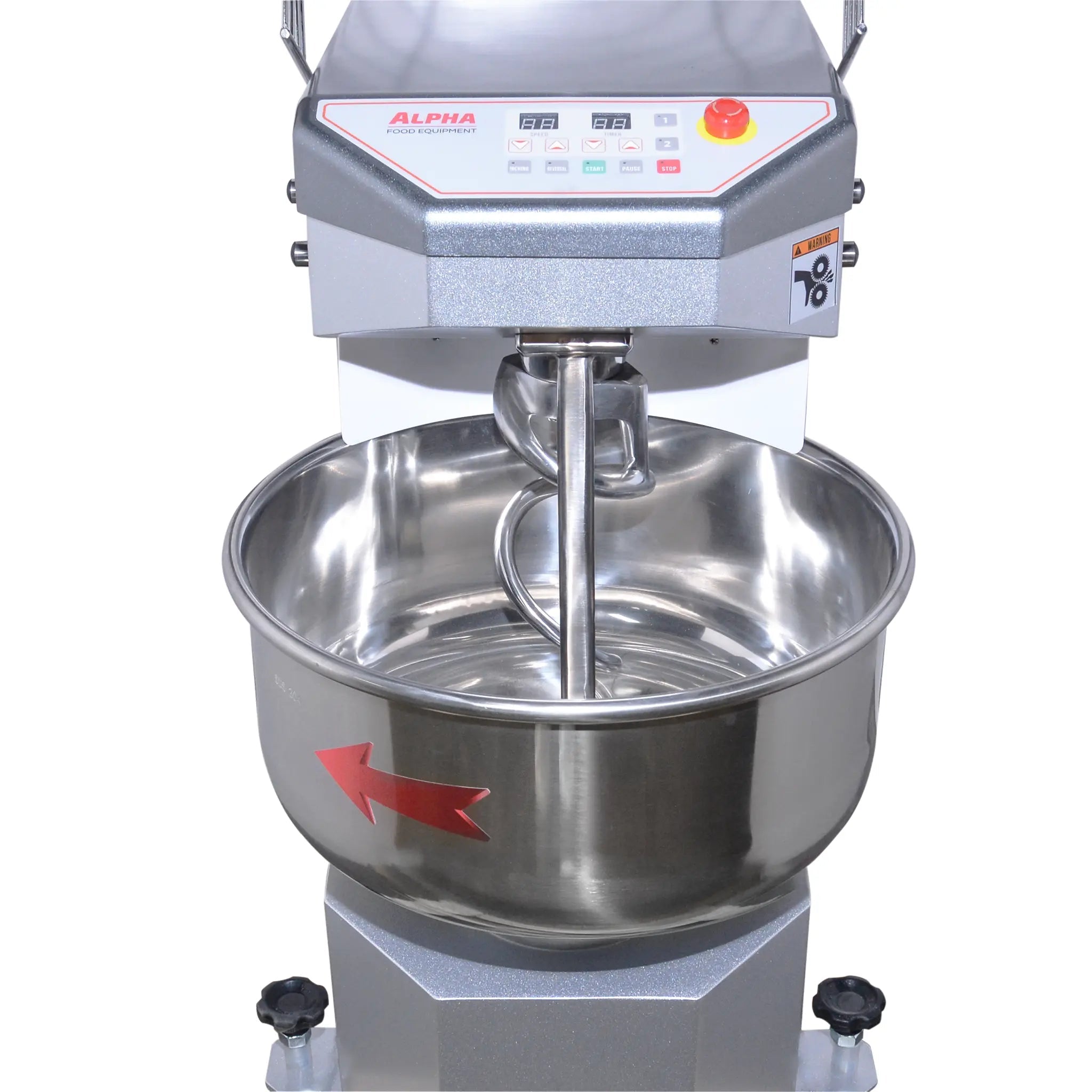 Alpha AVS-30 Ten Speed Commercial Spiral Mixer - 30Qt Capacity, 120V-Phoenix Food Equipment