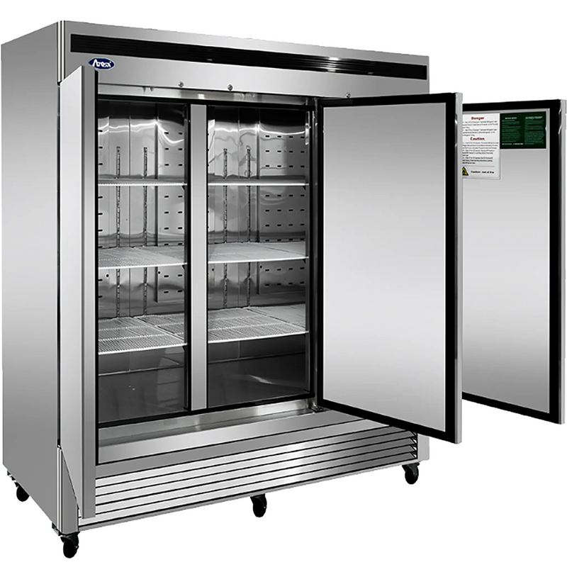 Atosa MBF8508GR Triple Solid Door 82" Wide Stainless Steel Refrigerator-Phoenix Food Equipment