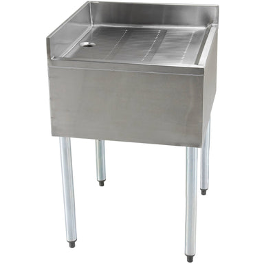 BK Resources UB4-CDB Series Corner Bar Drainboard - 18" or 21" Square-Phoenix Food Equipment