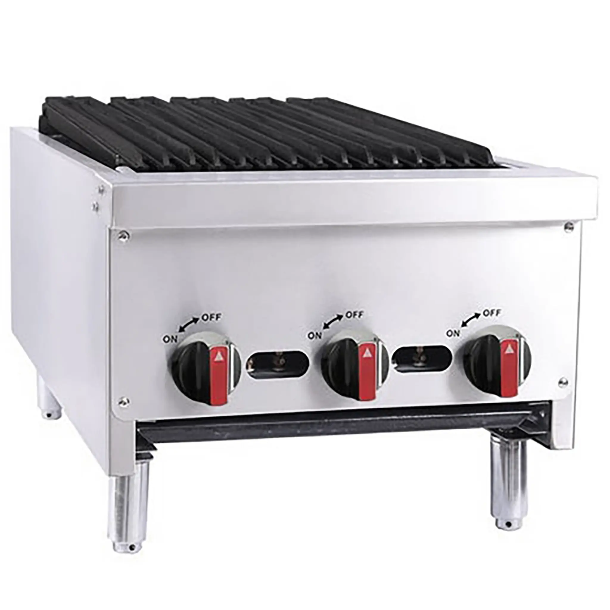 Bakemax BACGG18 Natural Gas/Propane 18" Radiant Charbroiler-Phoenix Food Equipment