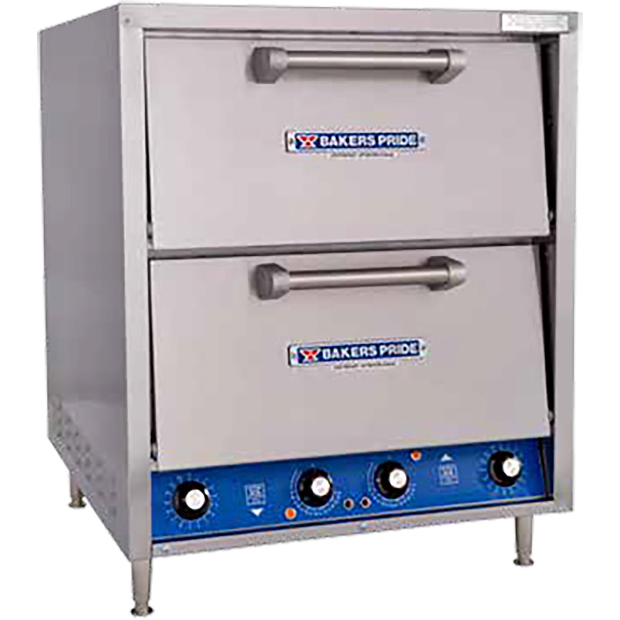 Bakers Pride P44S Electric Hearthbake 21" Deck Double Door Commercial Pizza & Pretzel Oven-Phoenix Food Equipment