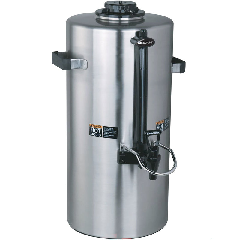 Bunn TITAN-TF Series 3 gallon (11.4L) stainless steel insulated coffee server with sight gauge and handles
