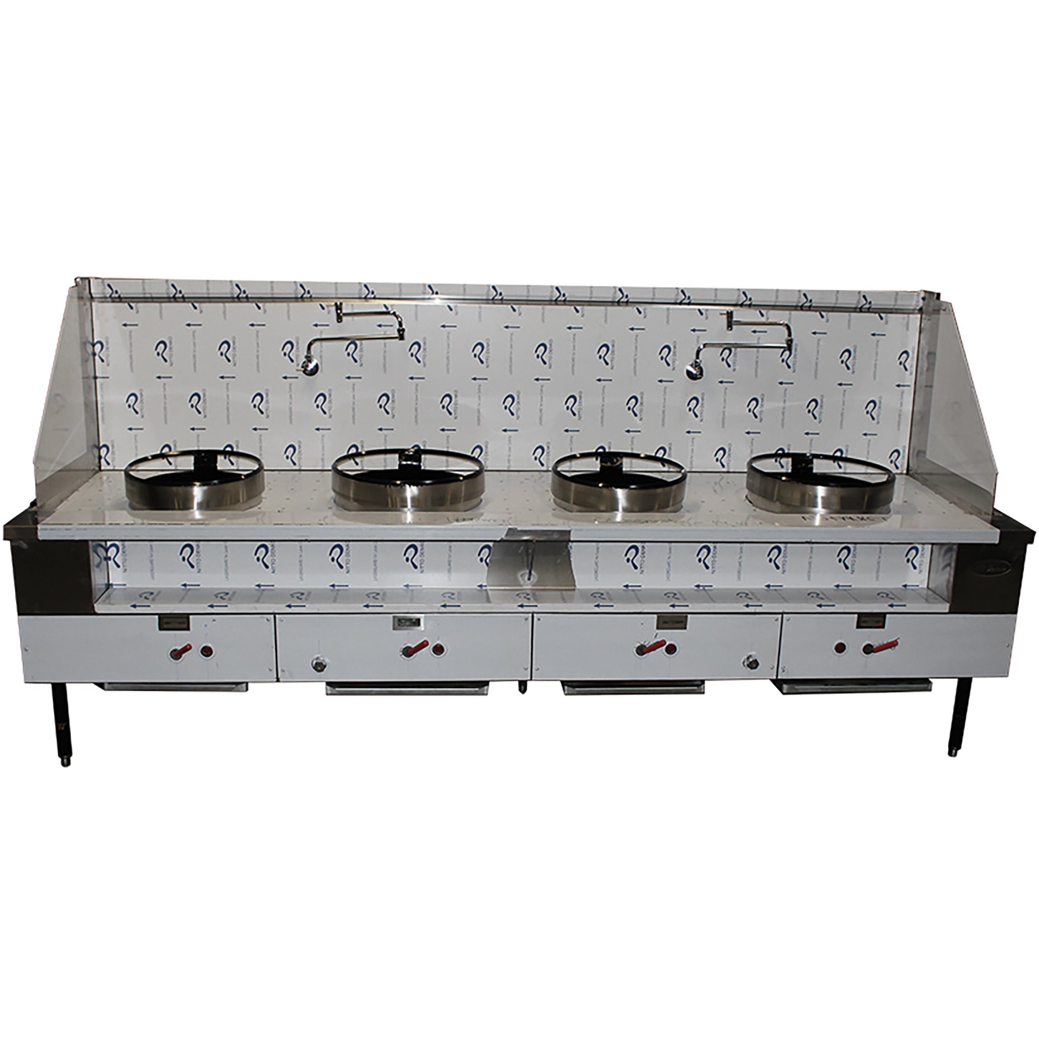 Cambo CAM-4 Natural Gas/Propane Wok Range - Four Burner-Phoenix Food Equipment