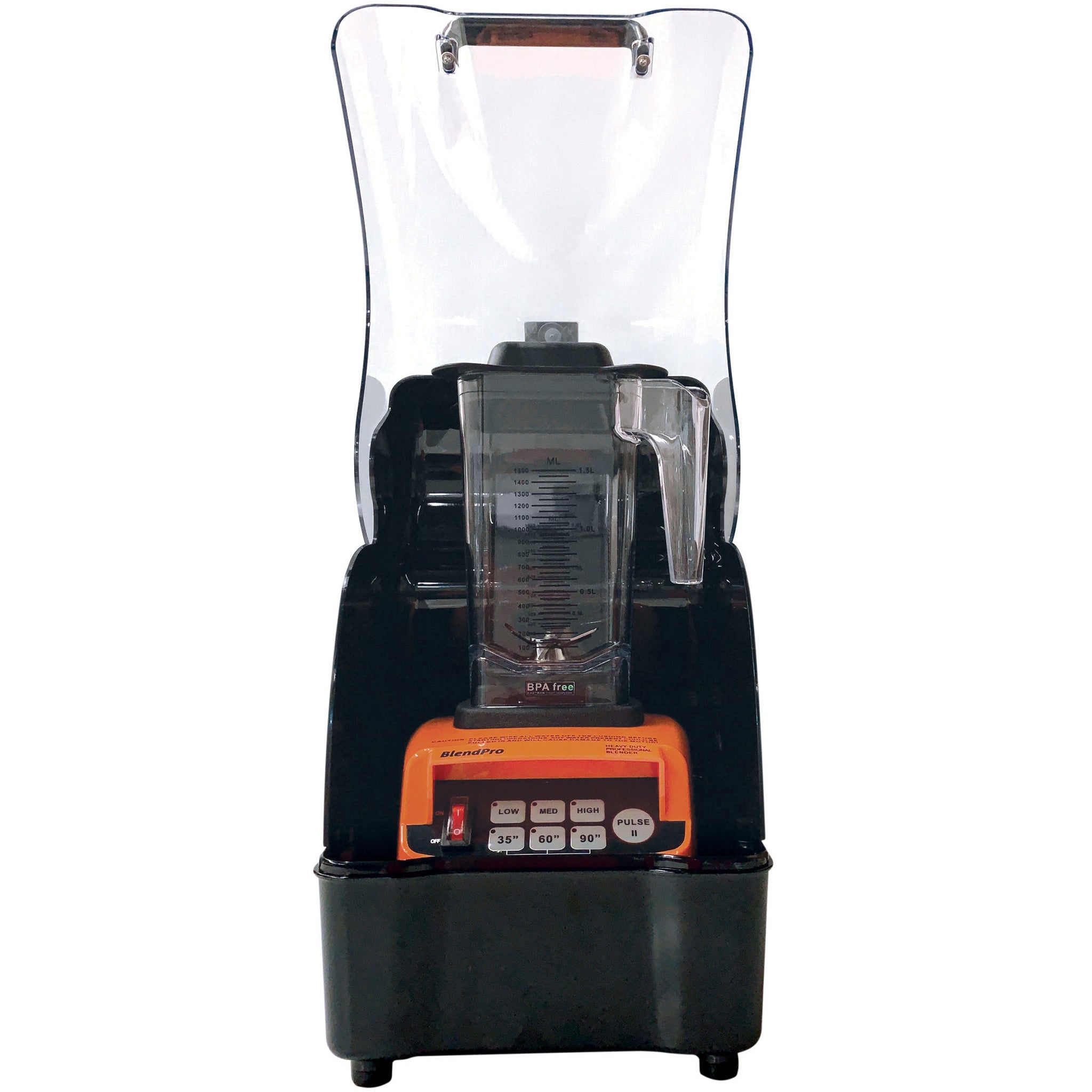 Dynamic BlendPro 1TQ Commercial Blender with Touch Pad Controls & Sound Enclosure - 50 Oz/1.5L Capacity, 3 HP-Phoenix Food Equipment