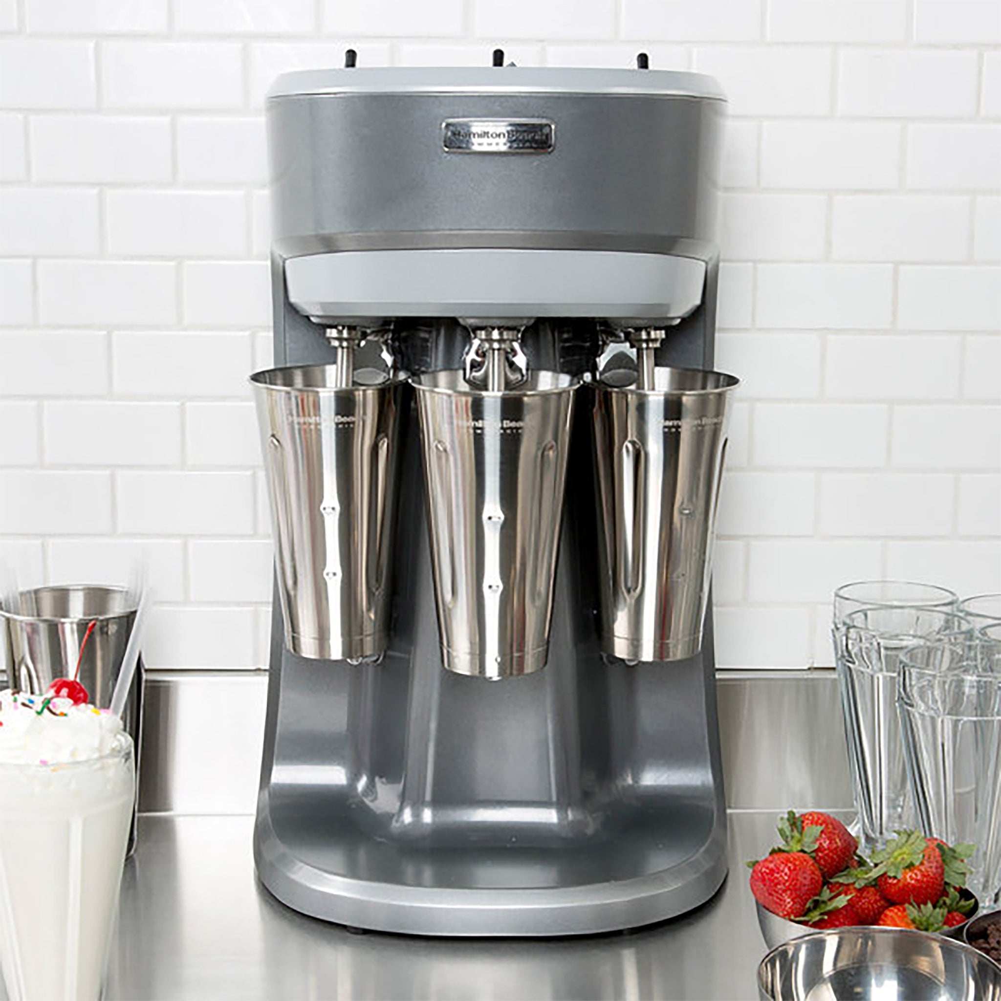 Hamilton Beach HMD400 Series Triple-Spindle Drink Mixer-Phoenix Food Equipment