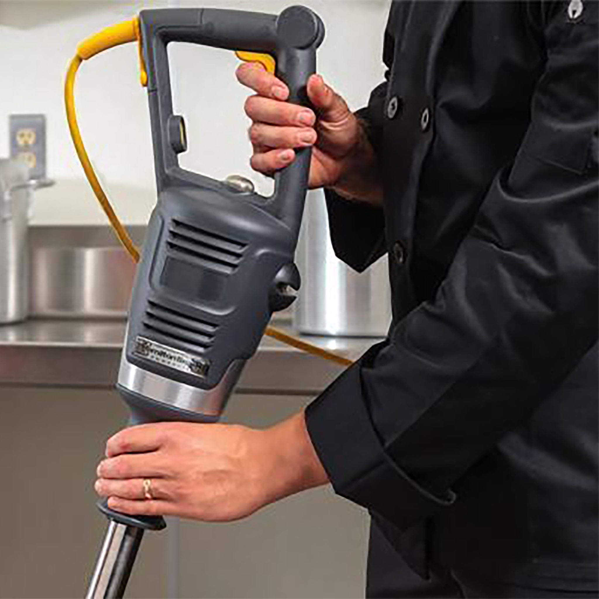 Hamilton Beach HMI Series Commercial Immersion Blender - Variable Speed, 12" to 21" Blending Arm, 800W-Phoenix Food Equipment