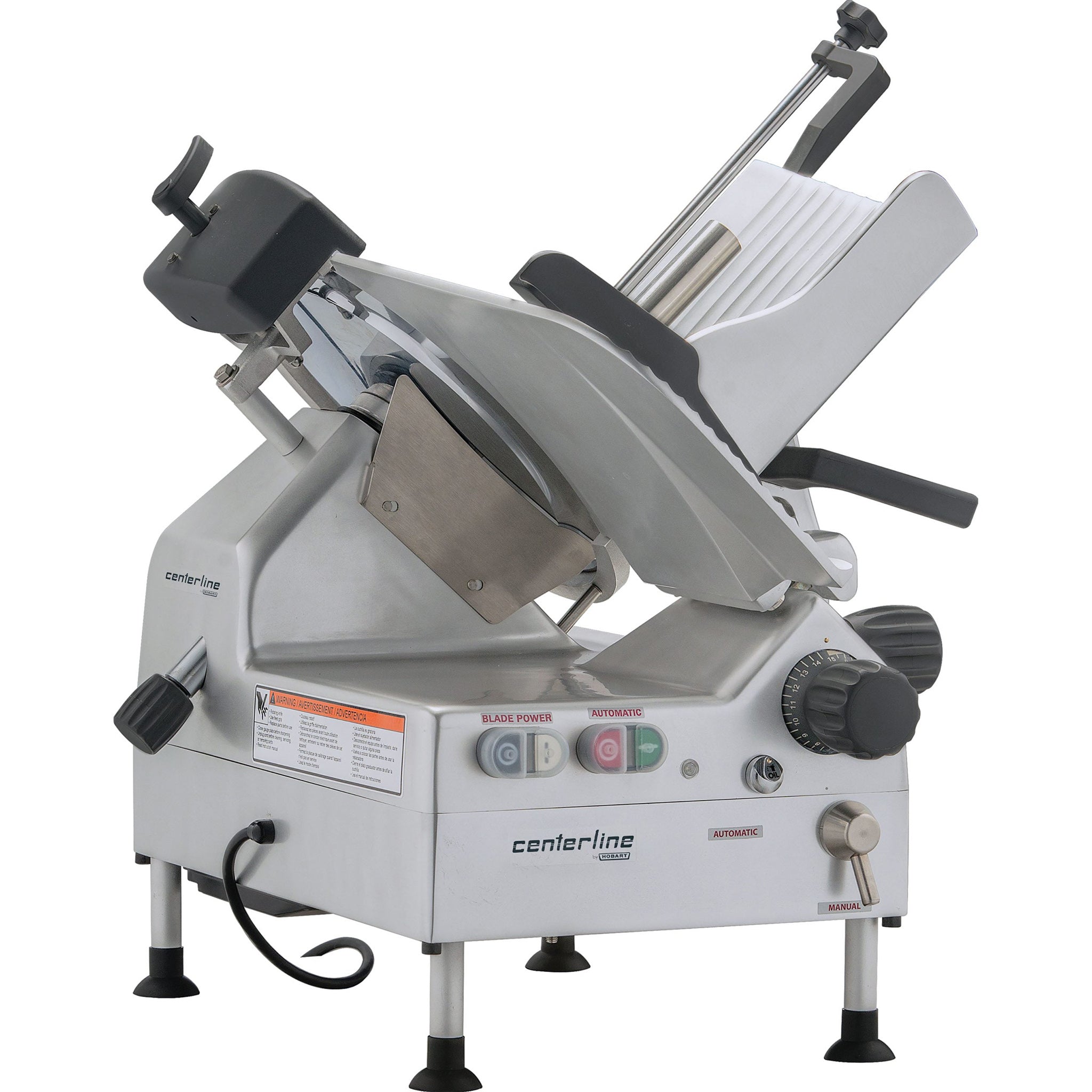 Hobart Centerline EDGE13A Manual/Automatic Aluminum Meat Slicer - 13” Blade, 1/2 HP, Belt Drive-Phoenix Food Equipment