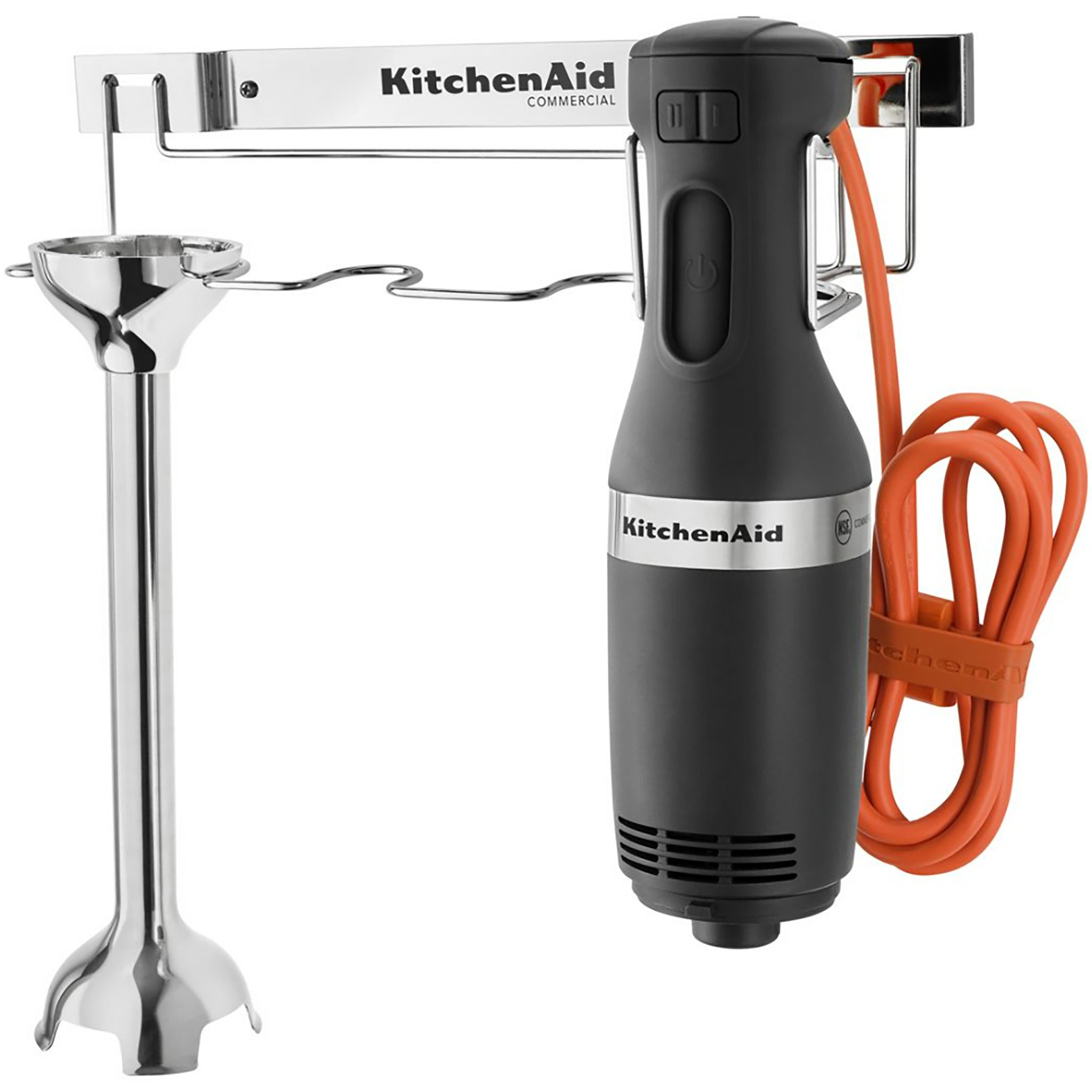 KitchenAid KHBC300 Series Commercial Immersion Blender - 2 Speeds, 8", 10" or 12" Blending Arm, 350W-Phoenix Food Equipment