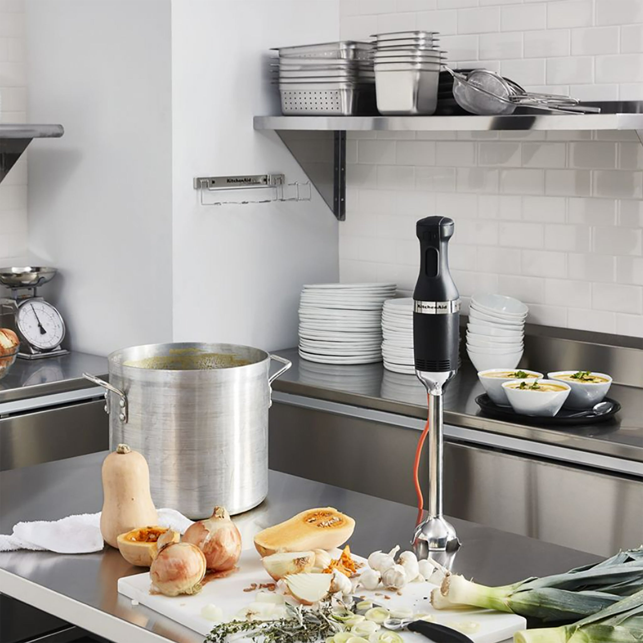KitchenAid KHBC300 Series Commercial Immersion Blender - 2 Speeds, 8", 10" or 12" Blending Arm, 350W-Phoenix Food Equipment