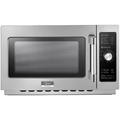 Midea 1034N0A Commercial Dial Timer Microwave with Filter - 1000W, Fits 14" Platter-Phoenix Food Equipment