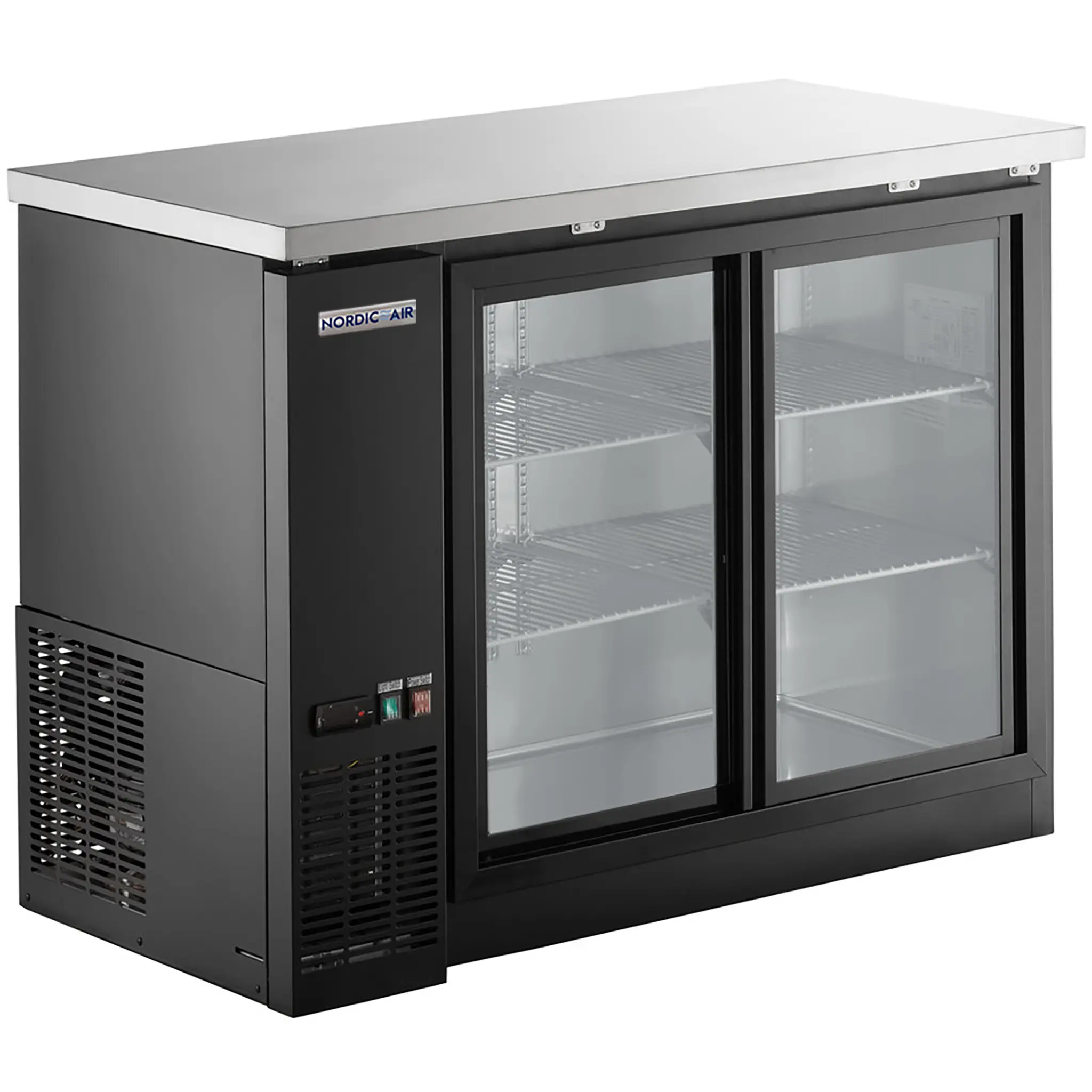 Nordic Air 49" Commercial Shallow Double Door Back Bar Cooler - Various Options-Phoenix Food Equipment