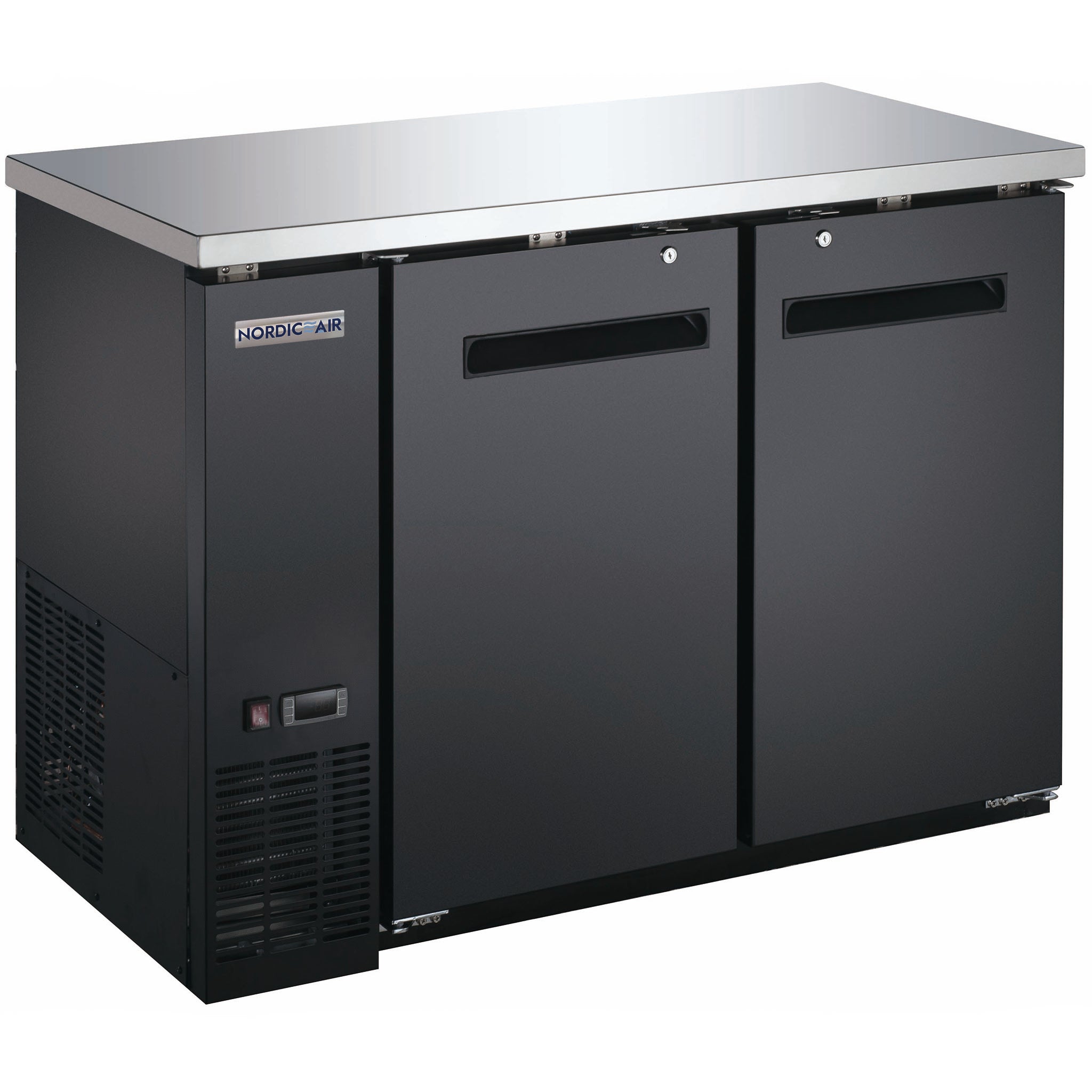 Nordic Air 49" Commercial Shallow Double Door Back Bar Cooler - Various Options-Phoenix Food Equipment