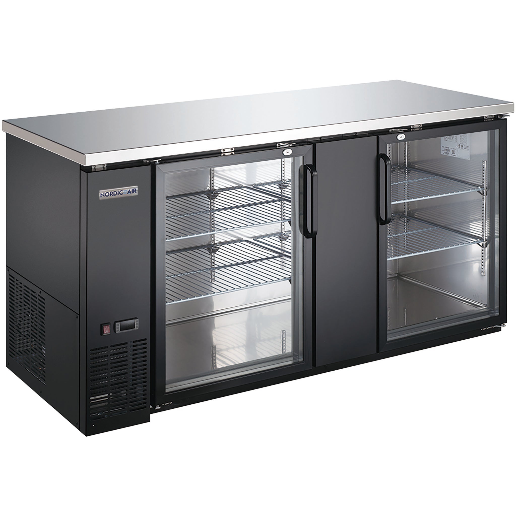 Nordic Air 69" Commercial Deep Double Door Back Bar Cooler - Various Options-Phoenix Food Equipment