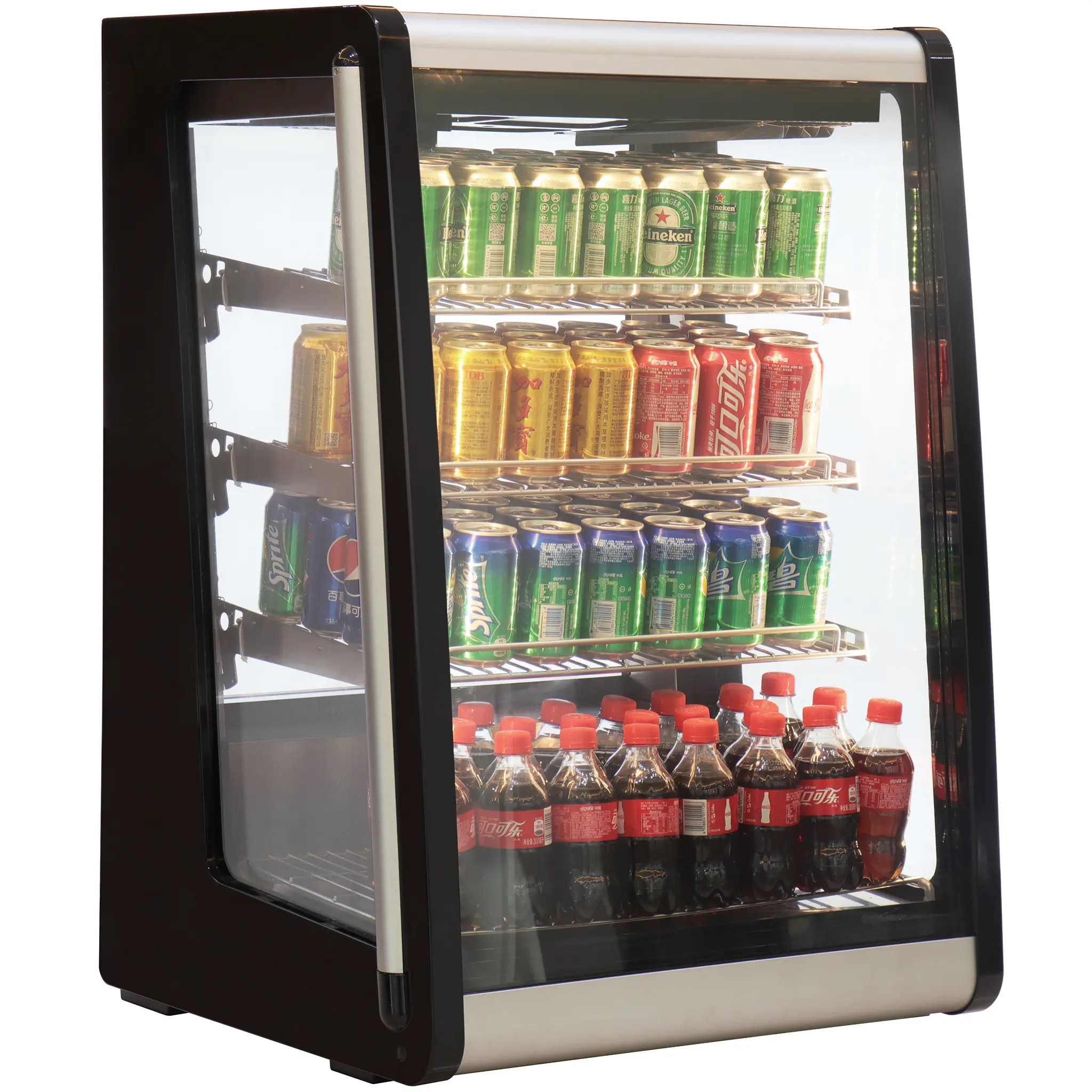 Nordic Air NACP-24T Counter Top 25" Angled Glass Refrigerated Pastry Display Case-Phoenix Food Equipment