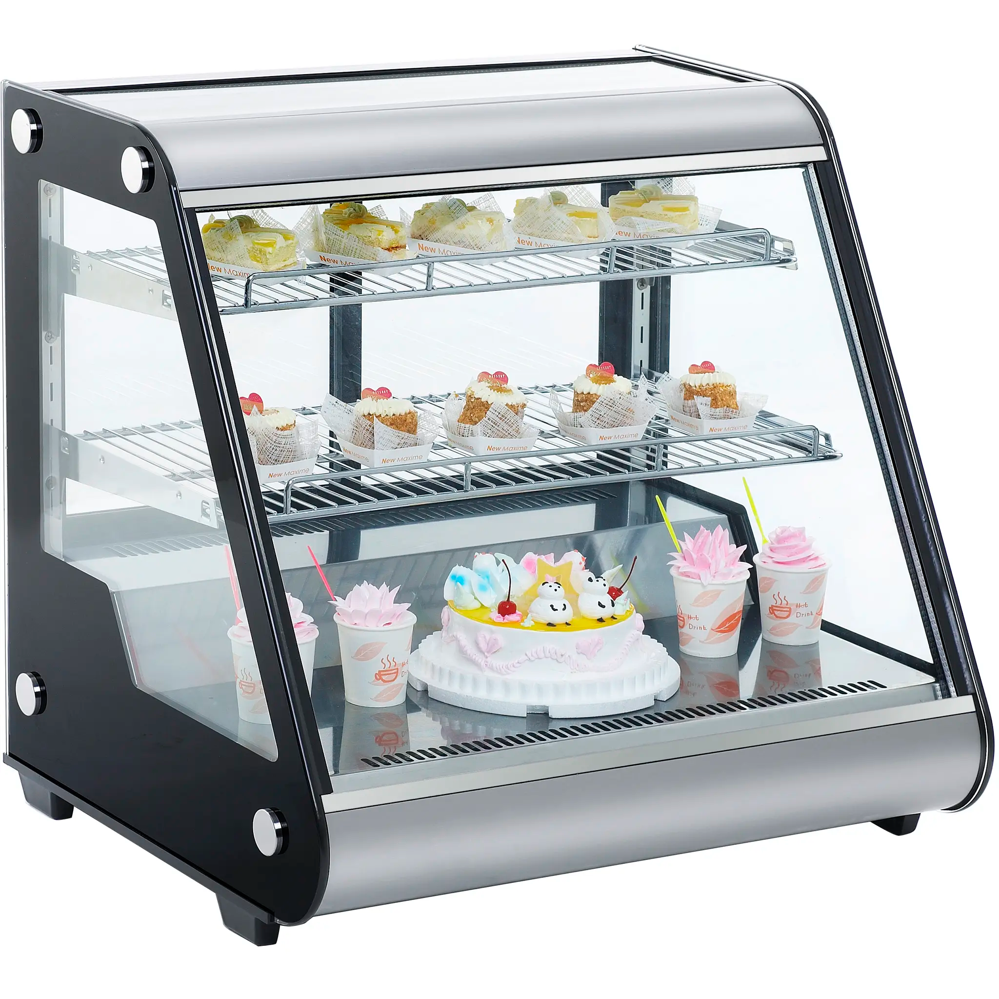 Nordic Air NACP-27 Counter Top 28" Angled Glass Refrigerated Pastry Display Case-Phoenix Food Equipment