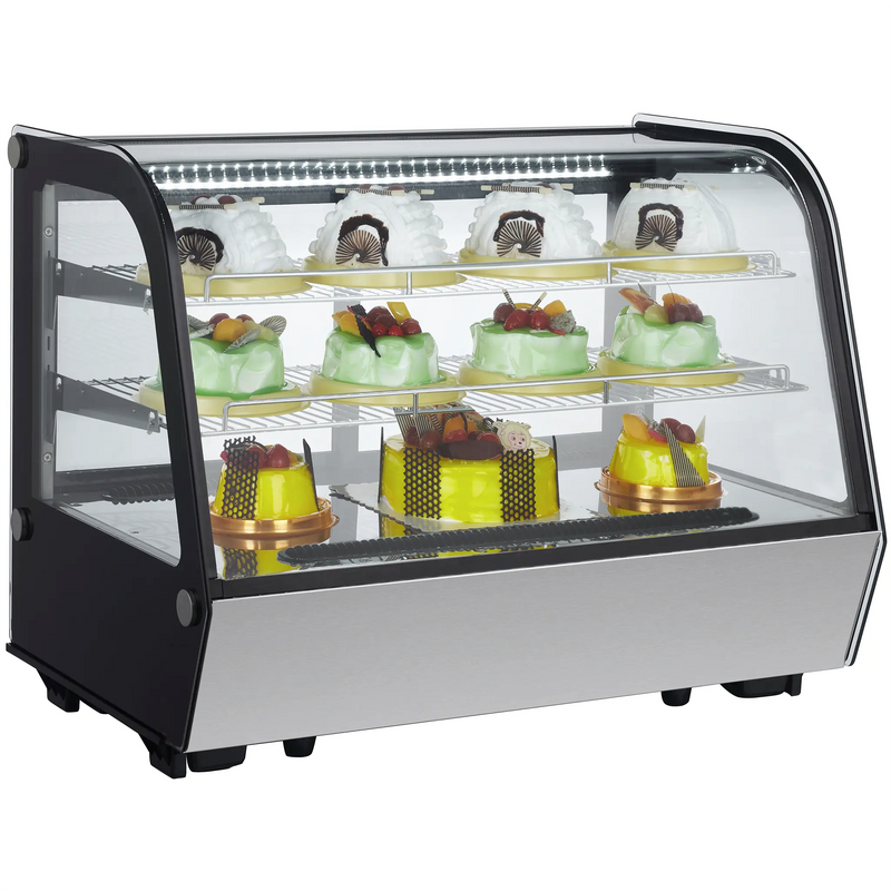 Nordic Air NCCP-36 Counter Top 35" Curved Glass Refrigerated Pastry Display Case-Phoenix Food Equipment