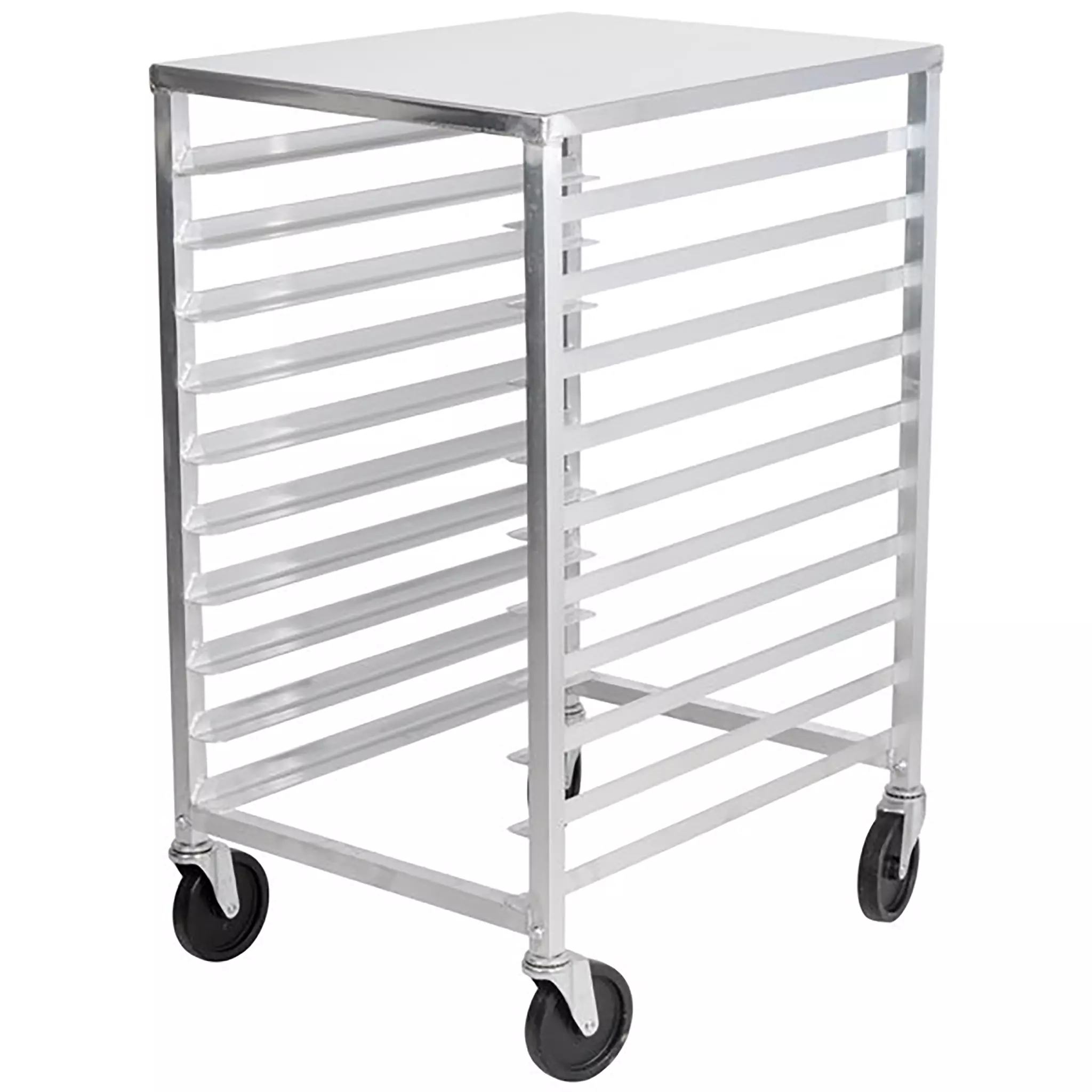 Phoenix ALRK10T Aluminum WELDED 10-Tier Sheet Pan Rack, 3″ Spacing - Solid Top-Phoenix Food Equipment