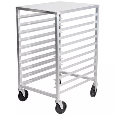 Phoenix ALRK10T Aluminum WELDED 10-Tier Sheet Pan Rack, 3″ Spacing - Solid Top-Phoenix Food Equipment